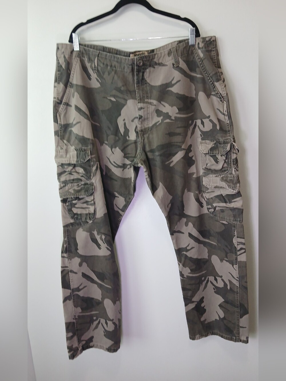 Wrangler Camoflauge Cargo Pants Mens 40×29 Utility Hunting Outdoors